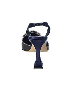 Manolo Blahnik Prietasli 90 Satin Slingback Pump Women 9 Manolo Blahnik Prietasli 90 Satin Slingback Pump Women -Valentino shop 1313505854 RLLD 3