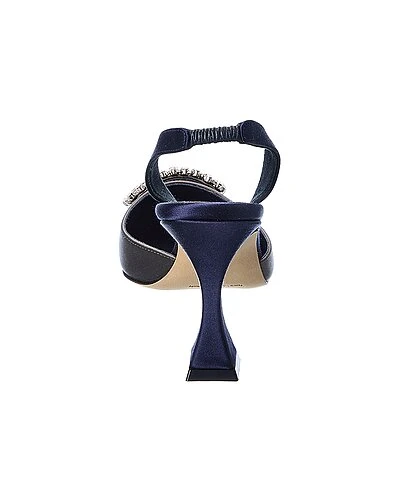 Manolo Blahnik Prietasli 90 Satin Slingback Pump Women 5 Manolo Blahnik Prietasli 90 Satin Slingback Pump Women - Image 3