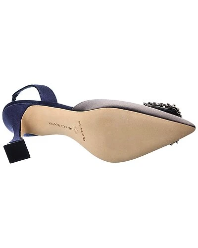 Manolo Blahnik Prietasli 90 Satin Slingback Pump Women 6 Manolo Blahnik Prietasli 90 Satin Slingback Pump Women - Image 4