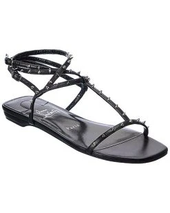 Christian Louboutin Bombinetta Spikes Leather Sandal Women