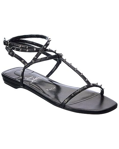 Christian Louboutin Bombinetta Spikes Leather Sandal Women 3 Christian Louboutin Bombinetta Spikes Leather Sandal Women