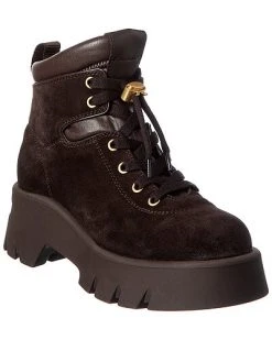 Gianvito Rossi Vancouver 20 Suede & Leather Bootie Women