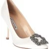 Manolo Blahnik Hangisi 90 Satin Pump Women -Valentino shop 1313508418 RLLD 1