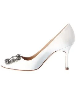 Manolo Blahnik Hangisi 90 Satin Pump Women 8 Manolo Blahnik Hangisi 90 Satin Pump Women -Valentino shop 1313508418 RLLD 2