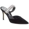 Manolo Blahnik Lutara 90 Velvet Pump Women 1 Manolo Blahnik Lutara 90 Velvet Pump Women -Valentino shop 1313510011 RLLD 1