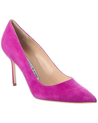 Manolo Blahnik 90 Suede Pump Women 3 Manolo Blahnik 90 Suede Pump Women