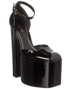 Valentino Discobox 180 Patent Platform Pump Women