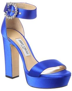 Jimmy Choo Mionne 120 Satin Platform Sandal Women
