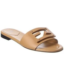 FENDI FF Leather Sandal Women