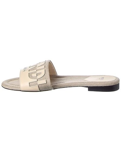 FENDI Signature Leather-Trim Sandal Women 4 FENDI Signature Leather-Trim Sandal Women - Image 2