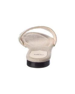 FENDI Signature Leather-Trim Sandal Women 9 FENDI Signature Leather-Trim Sandal Women -Valentino shop 1313521345 RLLD 3