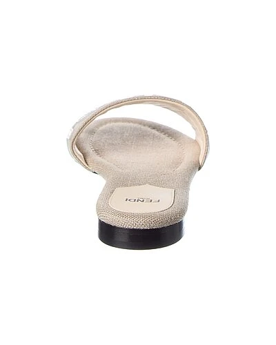 FENDI Signature Leather-Trim Sandal Women 5 FENDI Signature Leather-Trim Sandal Women - Image 3