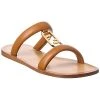 FENDI O'Lock Leather Sandal Women