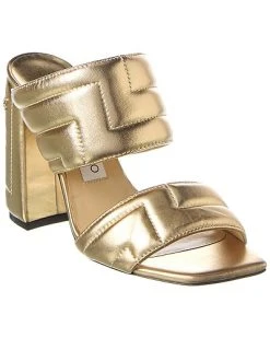 Jimmy Choo Themis 100 Leather Sandal Women