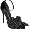 Dolce & Gabbana Ruched Leather Sandal Women -Valentino shop 1313523192 RLLD 1