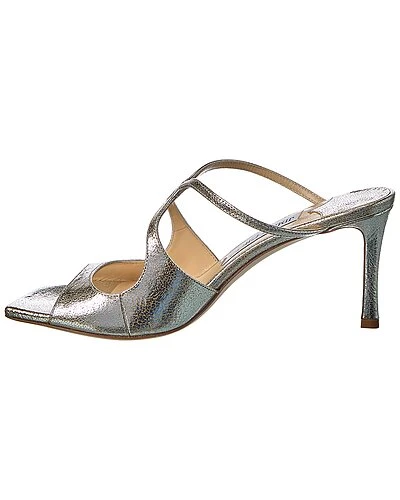 Jimmy Choo Anise 75 Glitter Leather Sandal Women 4 Jimmy Choo Anise 75 Glitter Leather Sandal Women - Image 2