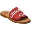 Chloé Woody Logo Canvas Slide Women -Valentino shop 1313524760 RLLD 1