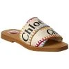 Chloé Woody Logo Canvas Slide Women -Valentino shop 1313524761 RLLD 1