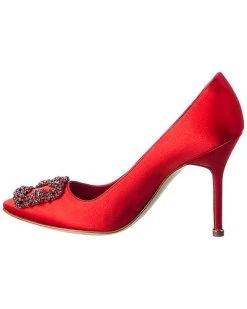 Manolo Blahnik Hangisi 105 Satin Pump Women -Valentino shop 1313526084 RLLD 2