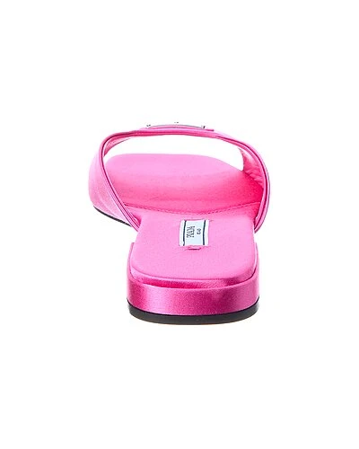 Prada Logo Satin Sandal Women 5 Prada Logo Satin Sandal Women - Image 3