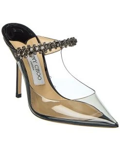 Jimmy Choo Bing 100 Plexi & Leather Pump Women