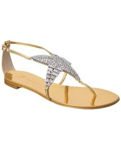 Giuseppe Zanotti Rock Leather Sandal Women