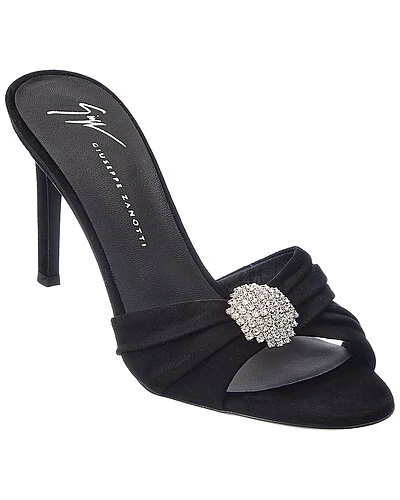 Giuseppe Zanotti Basic 85 Suede Sandal Women 3 Giuseppe Zanotti Basic 85 Suede Sandal Women