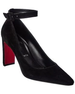 Christian Louboutin Suprastrap 85 Suede Pump Women