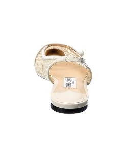 Jimmy Choo Amita Mesh & Leather Slingback Flat Women -Valentino shop 1313533444 RLLD 3
