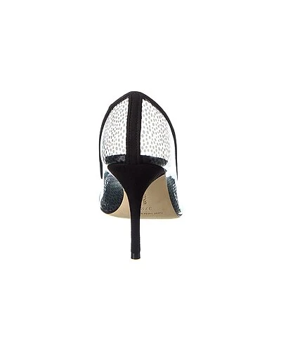 Manolo Blahnik Pachana 90 Vinyl & Suede Pump Women 5 Manolo Blahnik Pachana 90 Vinyl & Suede Pump Women - Image 3