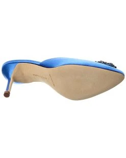 Manolo Blahnik Hangisimu 70 Satin Pump Women -Valentino shop 1313533545 RLLD 4