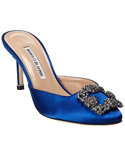 Manolo Blahnik Hangisimu 70 Satin Pump Women 2 Manolo Blahnik Hangisimu 70 Satin Pump Women