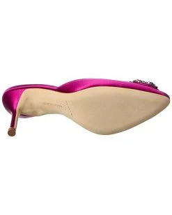 Manolo Blahnik Hangisimu 70 Satin Pump Women -Valentino shop 1313533547 RLLD 4