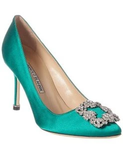 Manolo Blahnik Hangisi 90 Satin Pump Women