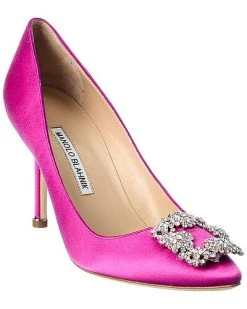 Manolo Blahnik Hangisi 90 Satin Pump Women