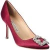 Manolo Blahnik Hangisi 90 Satin Pump Women -Valentino shop 1313536194 RLLD 1