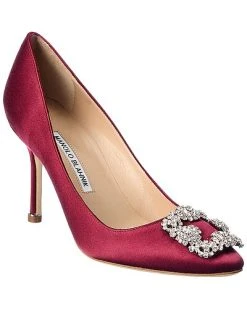 Manolo Blahnik Hangisi 90 Satin Pump Women