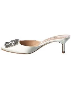 Manolo Blahnik Hangisimu 50 Satin Pump Women -Valentino shop 1313536200 RLLD 2
