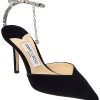 Jimmy Choo Saeda 85 Velvet Pump Women -Valentino shop 1313537158 RLLD 1