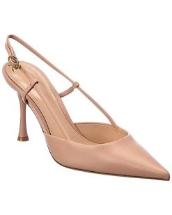 Gianvito Rossi Ascent 85 Leather Slingback Pump Women