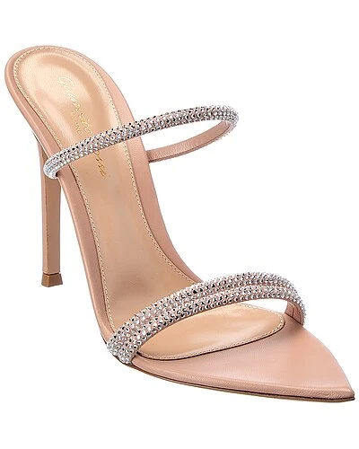 Gianvito Rossi Cannes 105 Leather Sandal Women 3 Gianvito Rossi Cannes 105 Leather Sandal Women