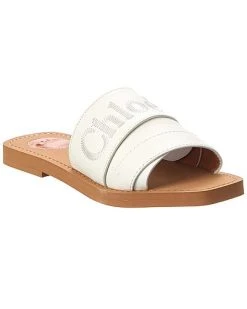 Chloé Woody Leather Slide Women