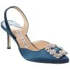 Manolo Blahnik Hangisli 70 Satin Slingback Pump Women -Valentino shop 1313538670 RLLD 1