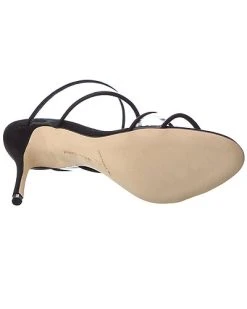 Manolo Blahnik Invymu 90 Vinyl & Suede Sandal Women 10 Manolo Blahnik Invymu 90 Vinyl & Suede Sandal Women -Valentino shop 1313538675 RLLD 4