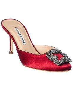 Manolo Blahnik Hangisimu 70 Satin Pump Women