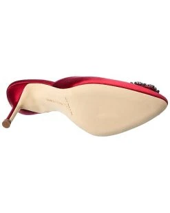 Manolo Blahnik Hangisimu 70 Satin Pump Women 10 Manolo Blahnik Hangisimu 70 Satin Pump Women -Valentino shop 1313538688 RLLD 4