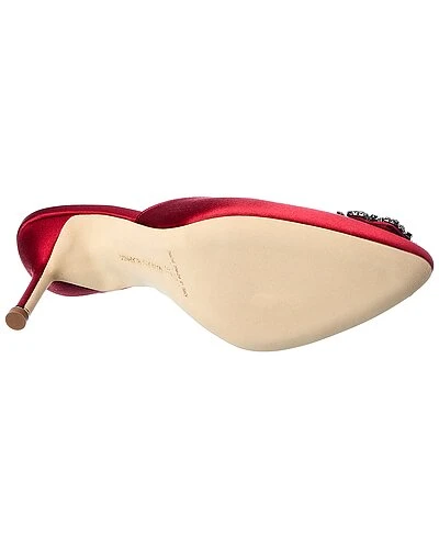 Manolo Blahnik Hangisimu 70 Satin Pump Women 6 Manolo Blahnik Hangisimu 70 Satin Pump Women - Image 4
