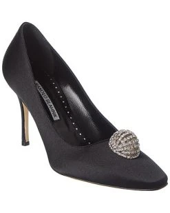 Manolo Blahnik Elbolita 90 Satin Pump Women