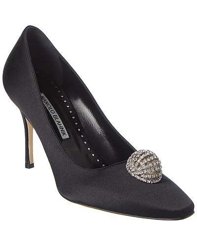 Manolo Blahnik Elbolita 90 Satin Pump Women 3 Manolo Blahnik Elbolita 90 Satin Pump Women