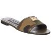 Dolce & Gabbana Logo Canvas & Leather Sandal Women -Valentino shop 1313548052 RLLD 1
